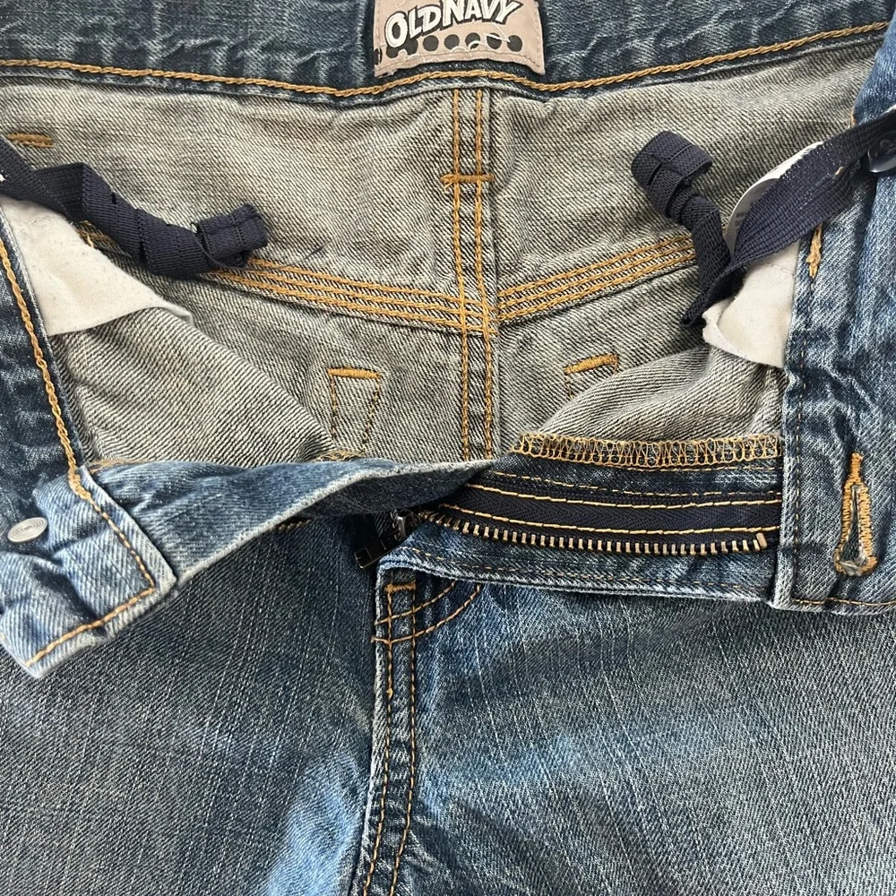 Vintage Old Navy Blue Denim Jeans Cargo Shorts Size 10‎ Utility.